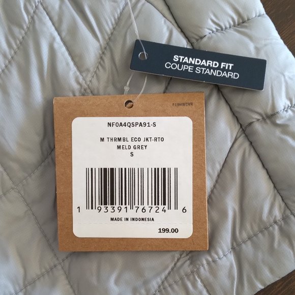 🆕The North Face Men's Thermoball Eco Jacket, Meld Grey, SM and MD, NWT, Auth. - Picture 3 of 8